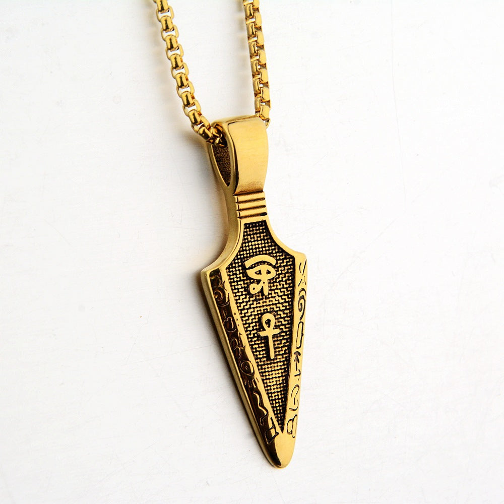 Minimalist Viking Stainless Steel Men's Pendant Necklace
