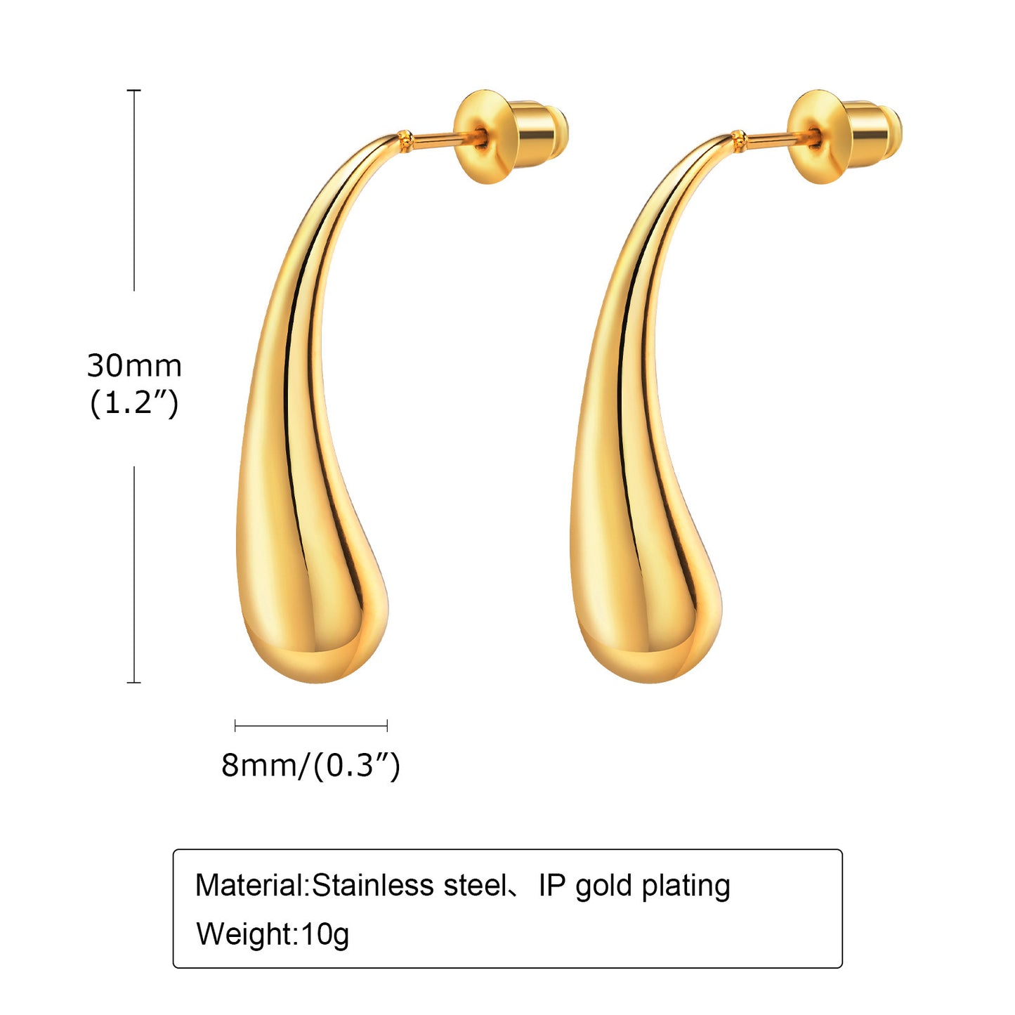 Stainless Steel Earrings Wholesale Versatile Titanium Steel