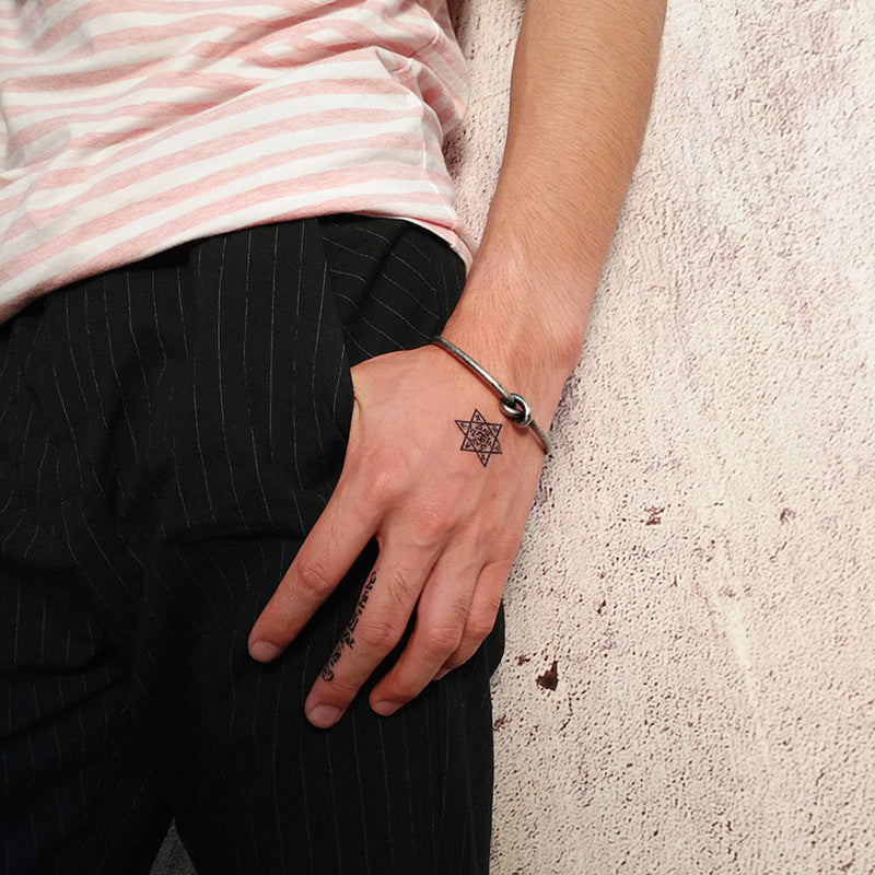 European And American Popular Trendy Brand Jewelry 3.4MM Titanium Steel Knotted Open Bracelet Gold