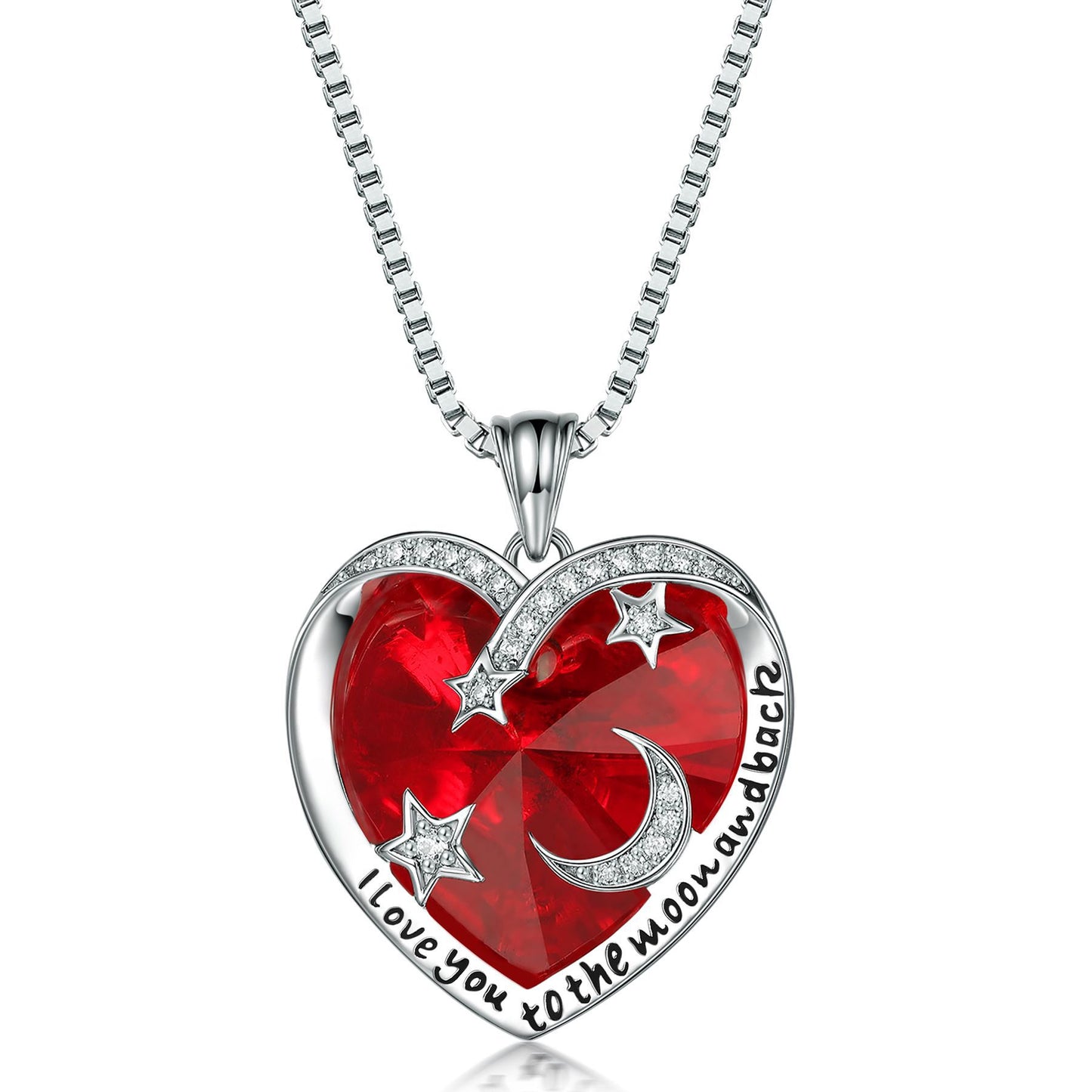 Cross-Border Explosion S925 Sterling Silver Love Necklace
