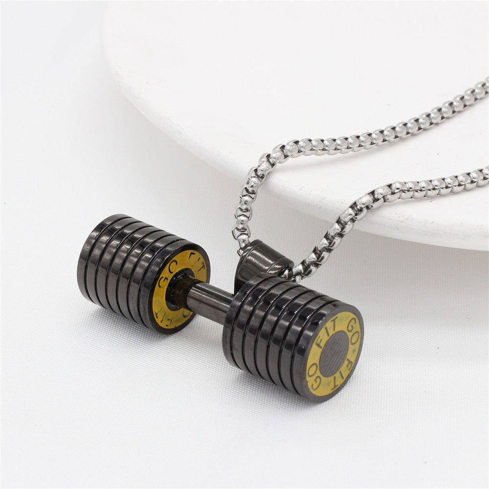 Planderful Gym Pendant Steel Unisex Everyday Genie Collection Premium Durable Fitness Accessory For Gym Lovers