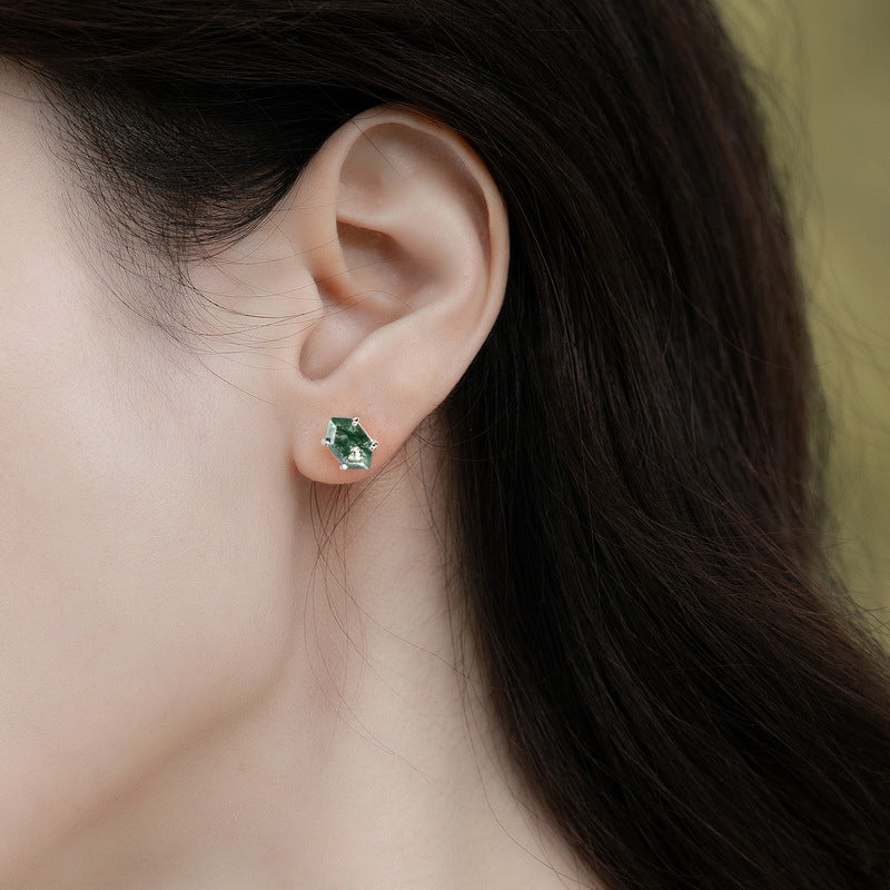 Planderful Everyday Genie Earrings – Cross-border Hot Mining Geometric Aquatic Agate Jewelry