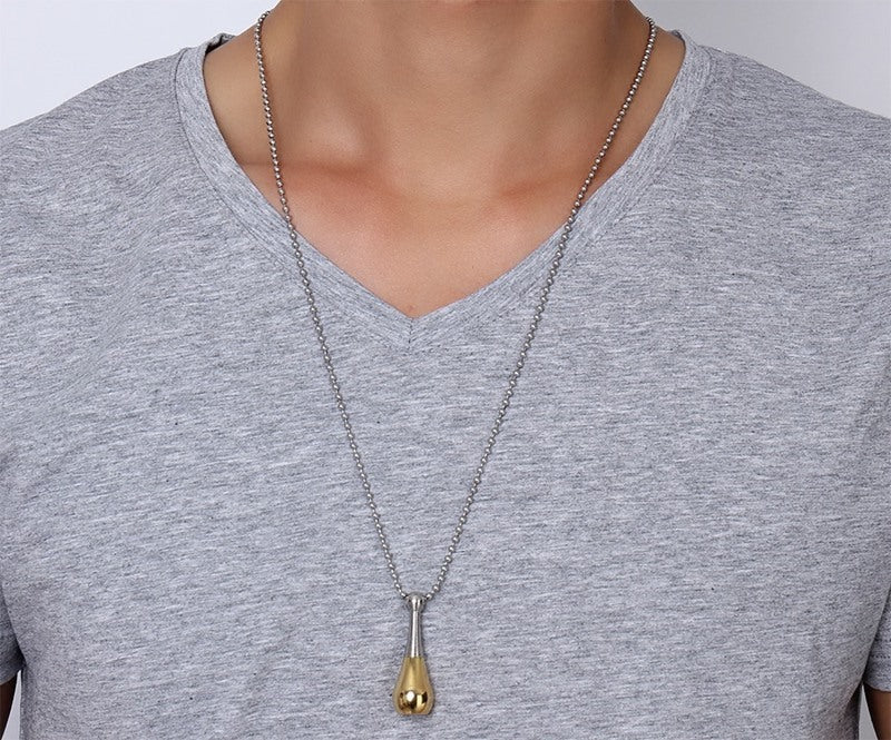 Supply Necklace Pendant Titanium Steel Personalized Perfume Bottle Pendant for Men