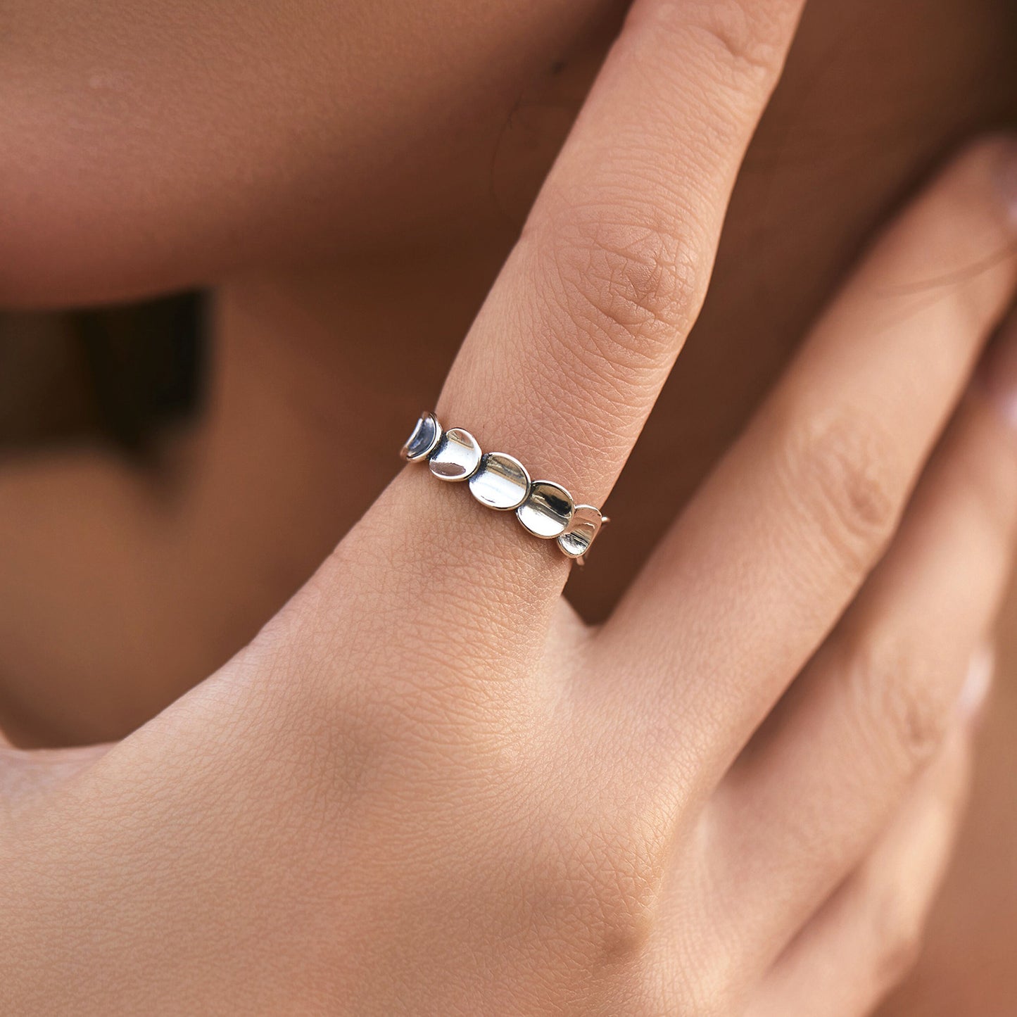 Planderful Everyday Genie Ring – Unique Irregular Fish Scale Design