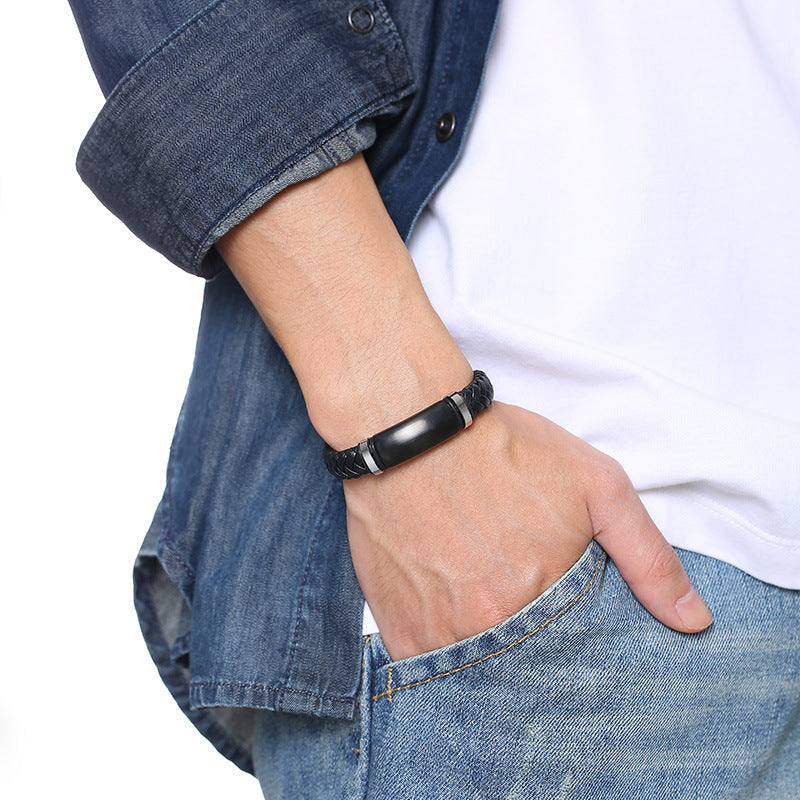 European And American Leather Rope Bracelet For Men