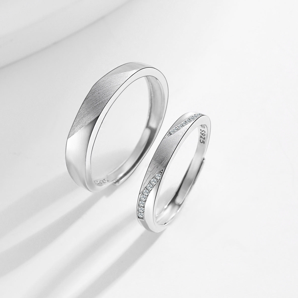 Planderful Everyday Genie – S925 Sterling Silver for the Rest of Your Life Couple Ring