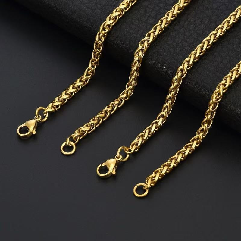 Keel Flower Stainless Steel Pendant Necklace