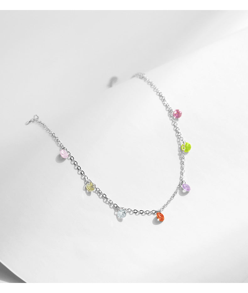 Sterling Silver Crystal Dopamine Bracelet for Women