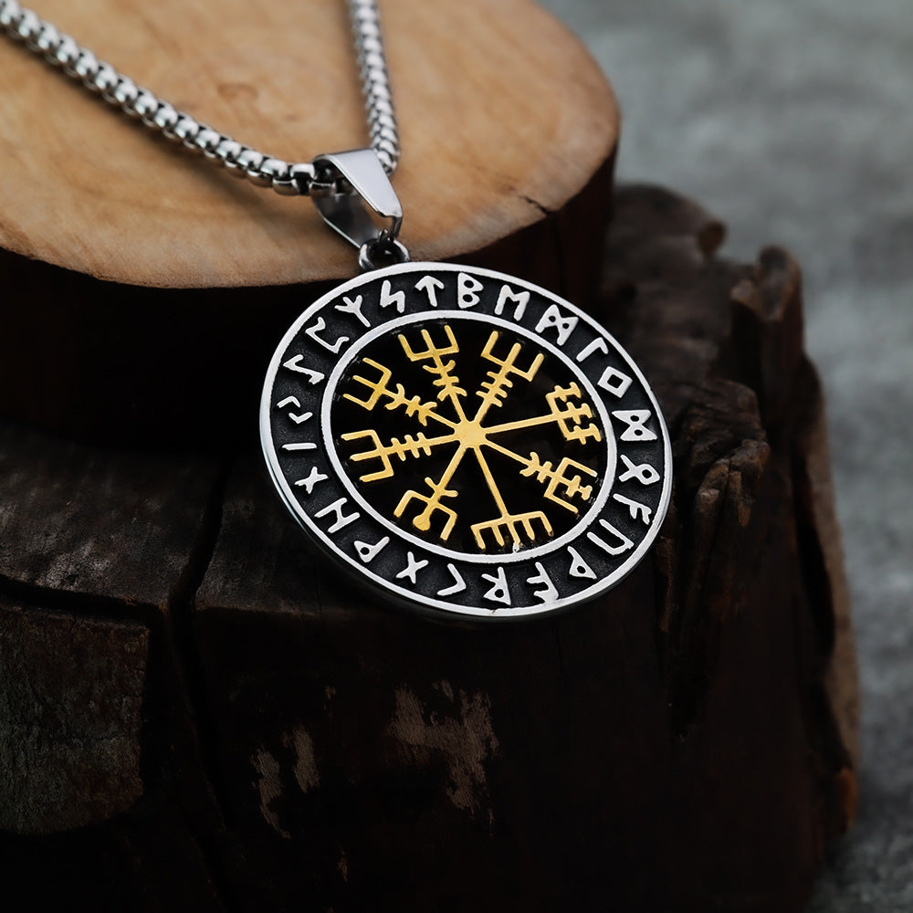 Cross-Border New Nordic Viking Pendant for Men in Titanium Steel