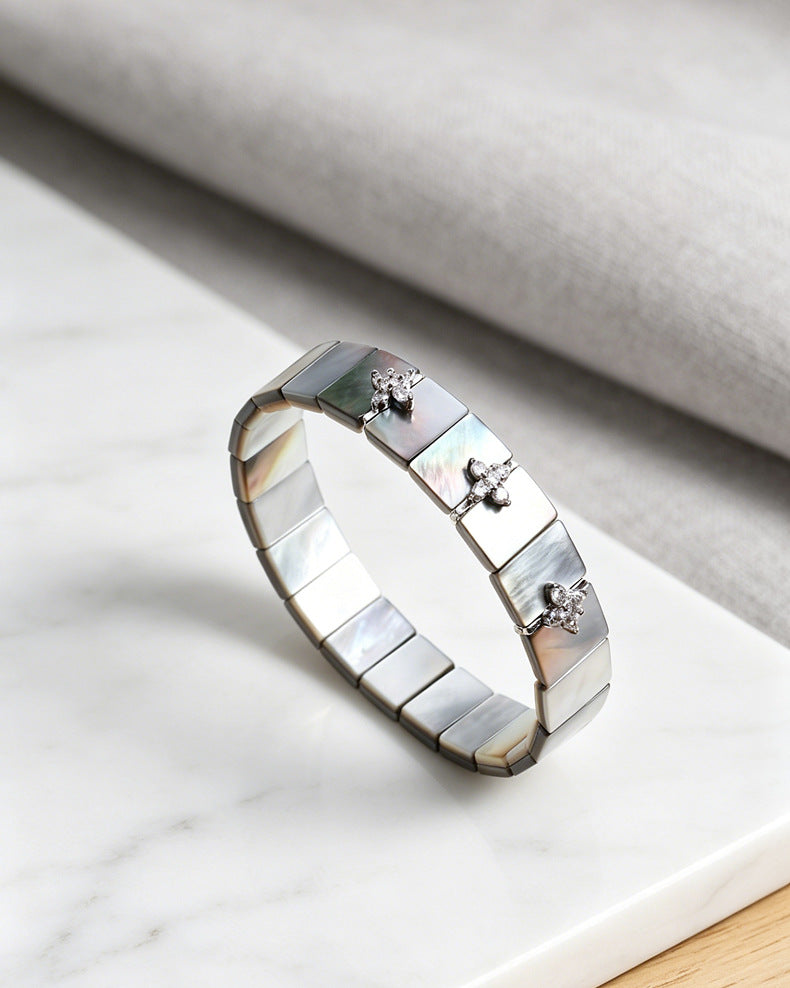 Butterfly Shell Cross Star Bracelet