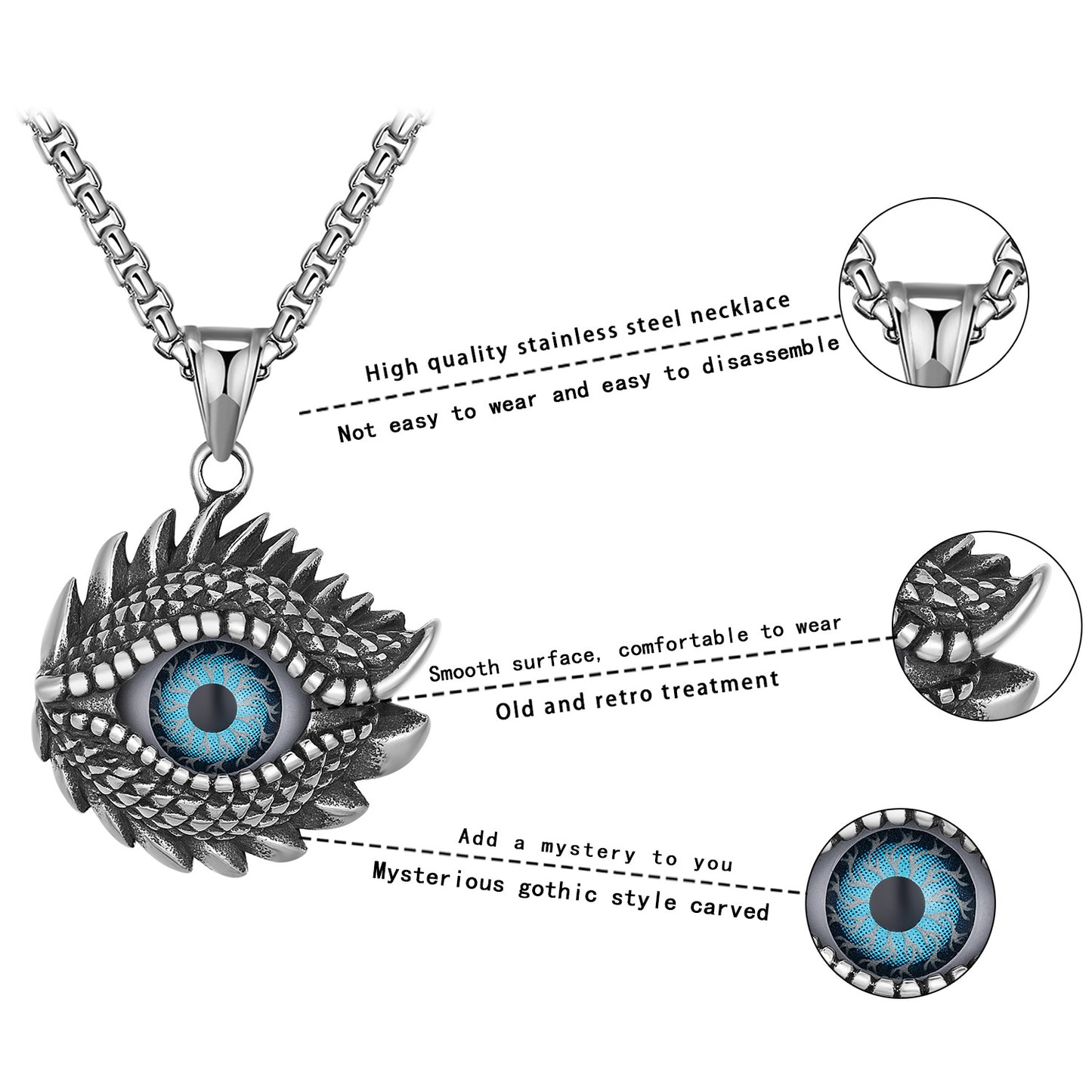 Devil's Eye Necklace - Statement Hip Hop