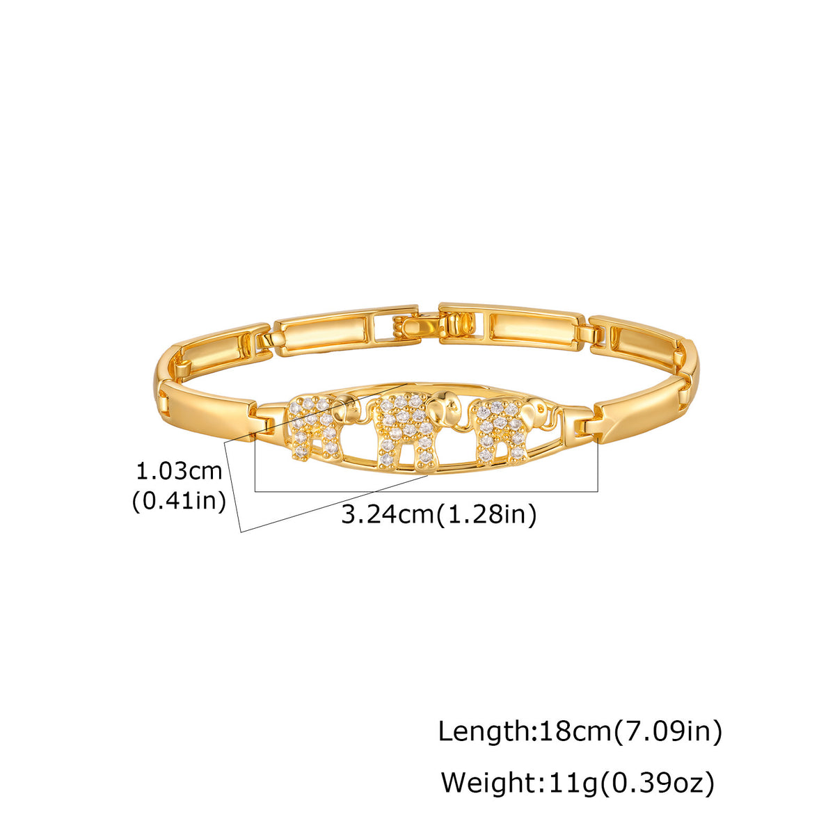 Delicate Zircon Copper Bracelet Collection