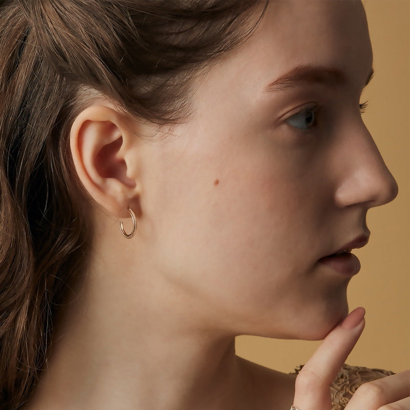 Fan Shape Malachite Pendant C Shape Combination Sterling Silver Drop Earrings