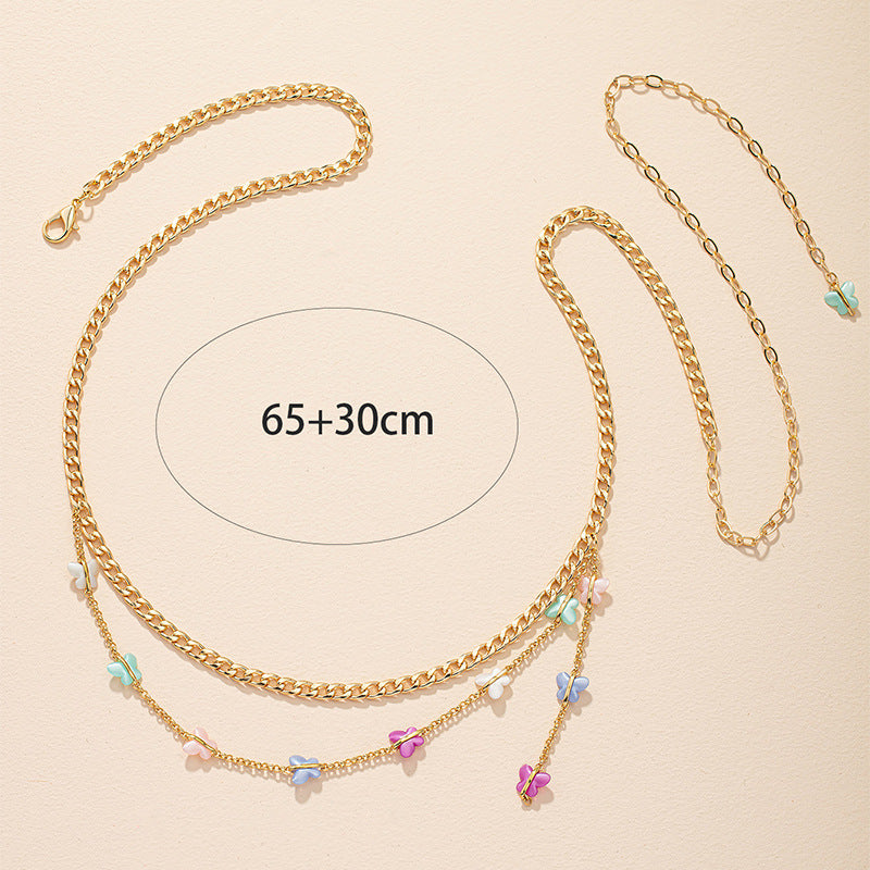 European Charm Butterfly Waist Chain Set - Vienna Verve Collection