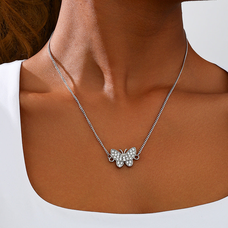 Planderful Vienna Verve Necklace – Sparkling Butterfly Pendant Design
