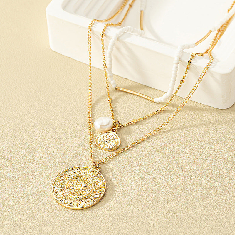 Elegant Pearl Pendant Necklaces Set with Ethnic Flair and Luxe Appeal