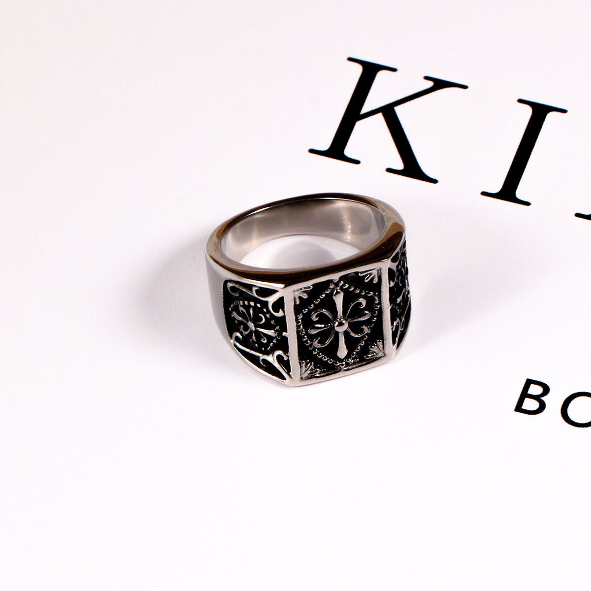 Oriental Mysterious Pattern Titanium Steel Ring Men's Non-Fading Ring