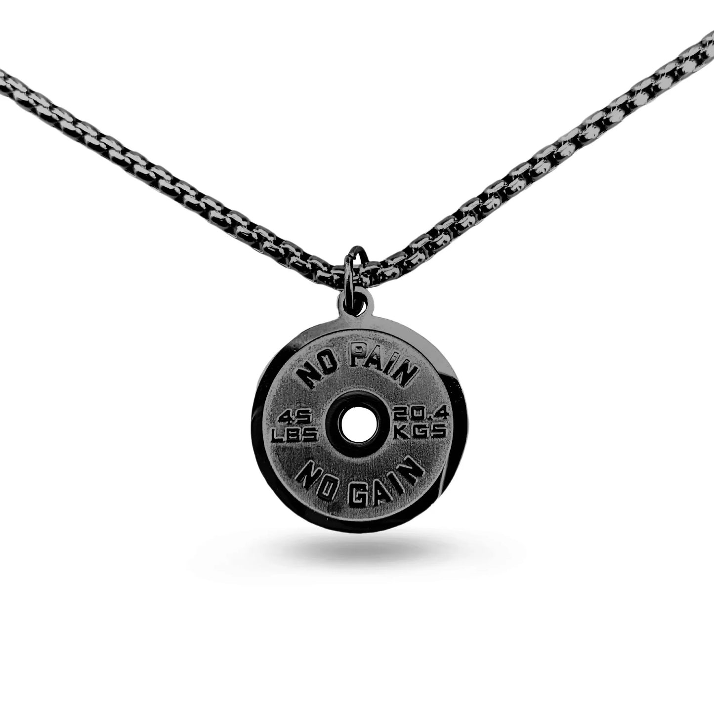 1. Planderful Stainless Steel Barbell Necklace For Men Hip Hop Pendant Fitness Inspired Jewelry Gift