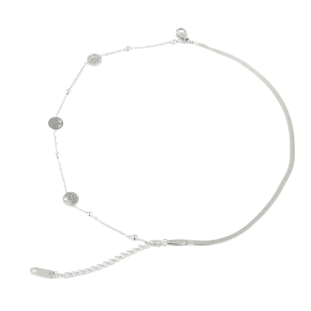 Titanium Steel Women's Nature-Inspired Tree of Life Bracelet