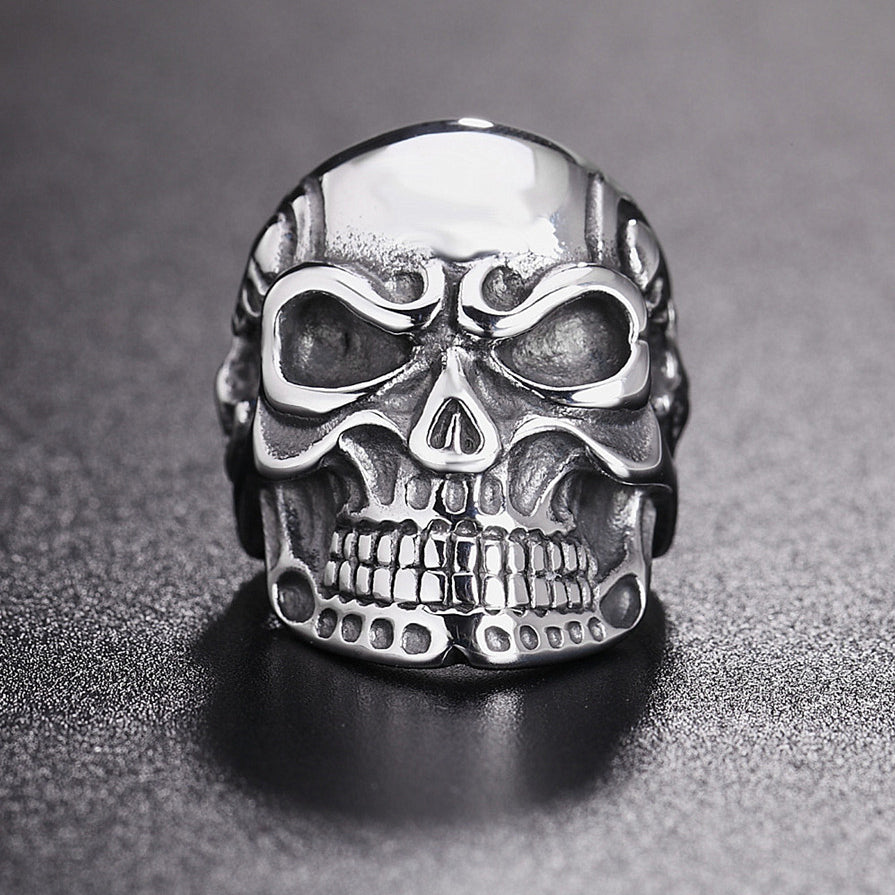 Halloween Exaggerated Skull Titanium Steel Ring for Men