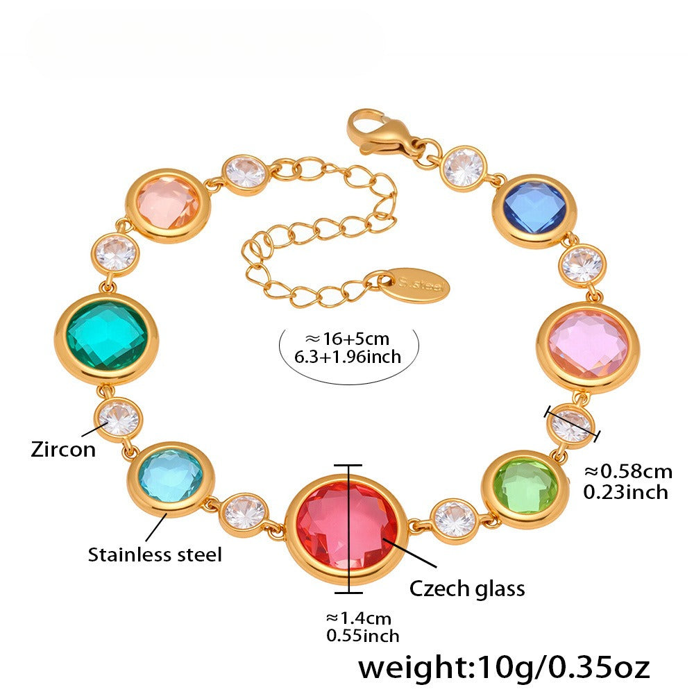 Planderful Czech Glass Bracelet Luxury Jewelry For Her