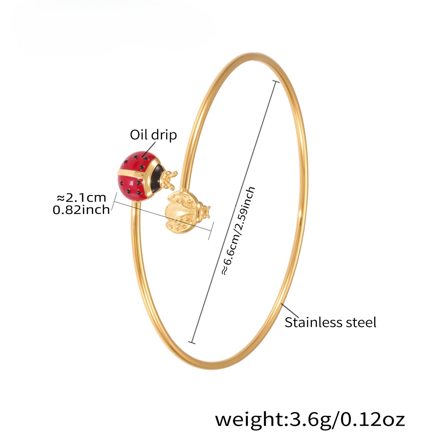 Planderful Genie Bee Starfish Zircon Bracelet For Her