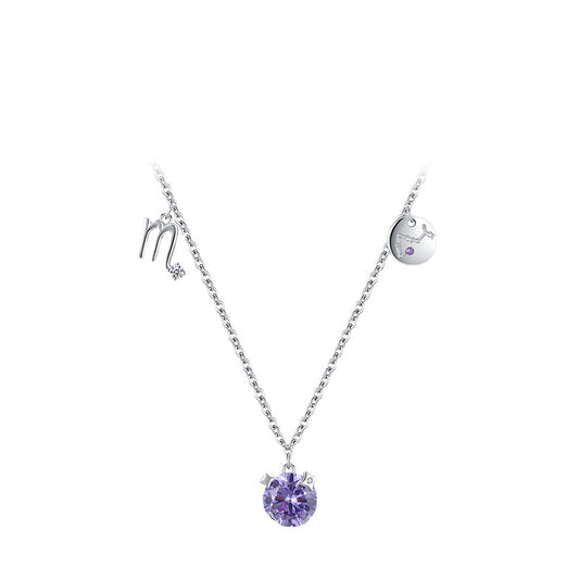 Scorpio Sterling Silver Necklace - Elegant Cross-border Jewelry for Women