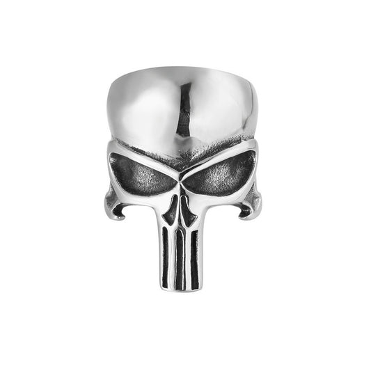 Halloween Biochemical Warrior Skull Helmet Titanium Steel Ring for Men