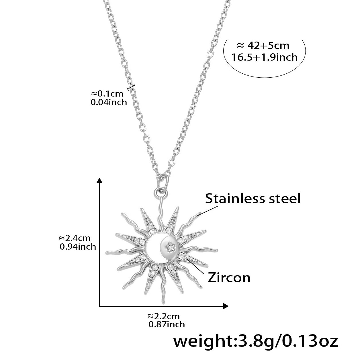 Planderful Ocean Charm Necklace For Women Titanium Steel