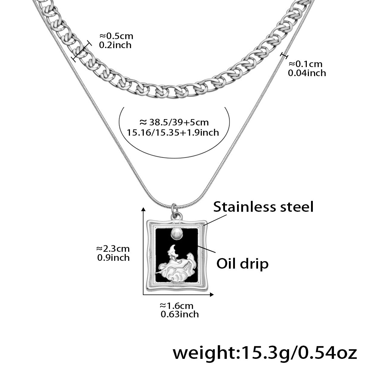 Personalized Dripping Oil Square Necklace Planderful HipHop