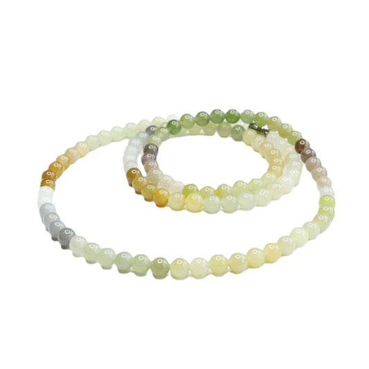 Natural Hotan Jade Colourful 108 Buddha Beads Necklace Beads Jade