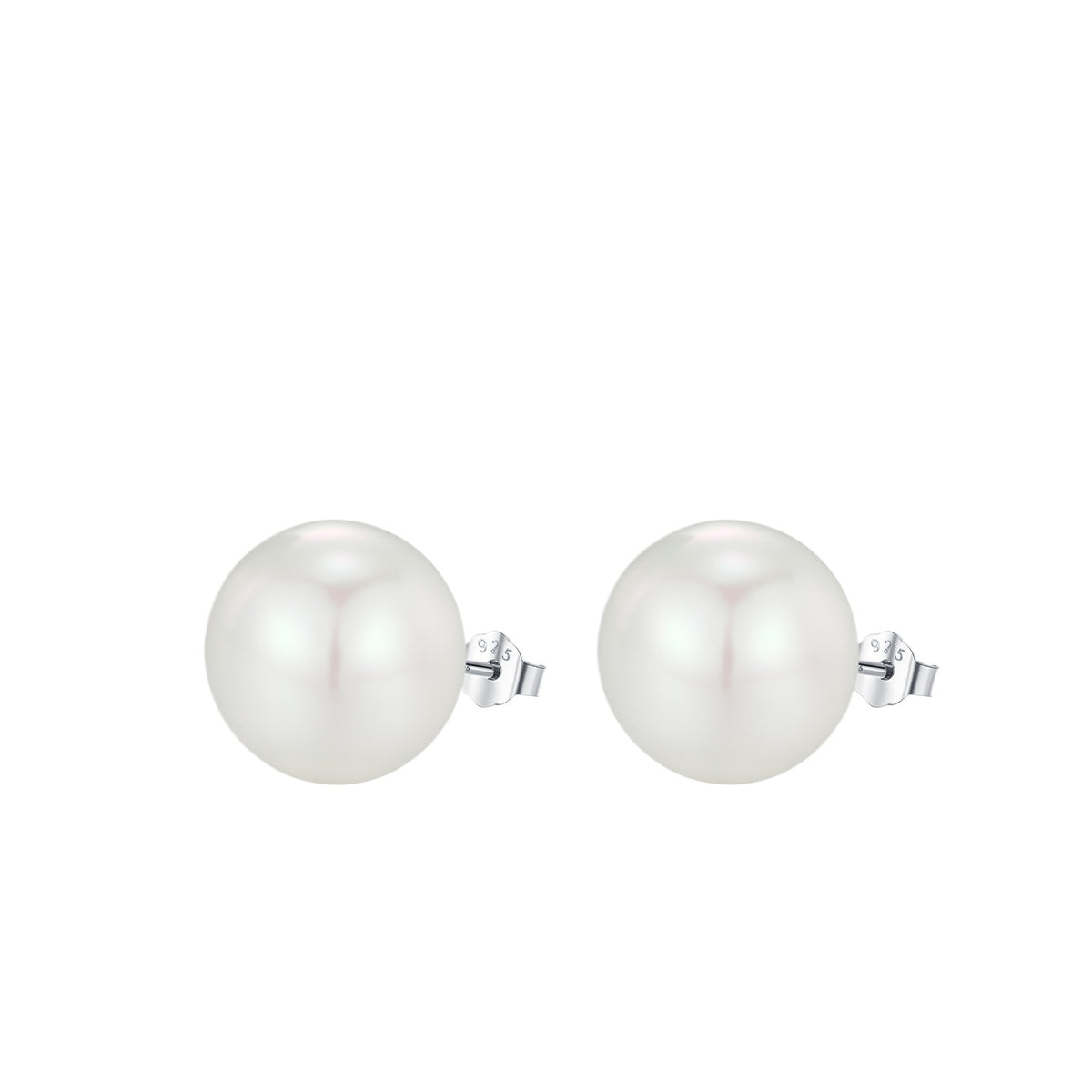 925 Sterling Silver Pearl Stud Earrings