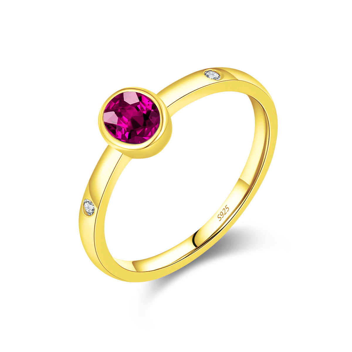 Planderful Gala Fireworks Ring – Stunning Pigeon Blood Red Zircon Design