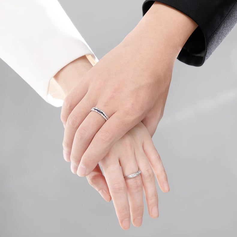 925 Sterling Silver Morning Twilight Ring for Couples