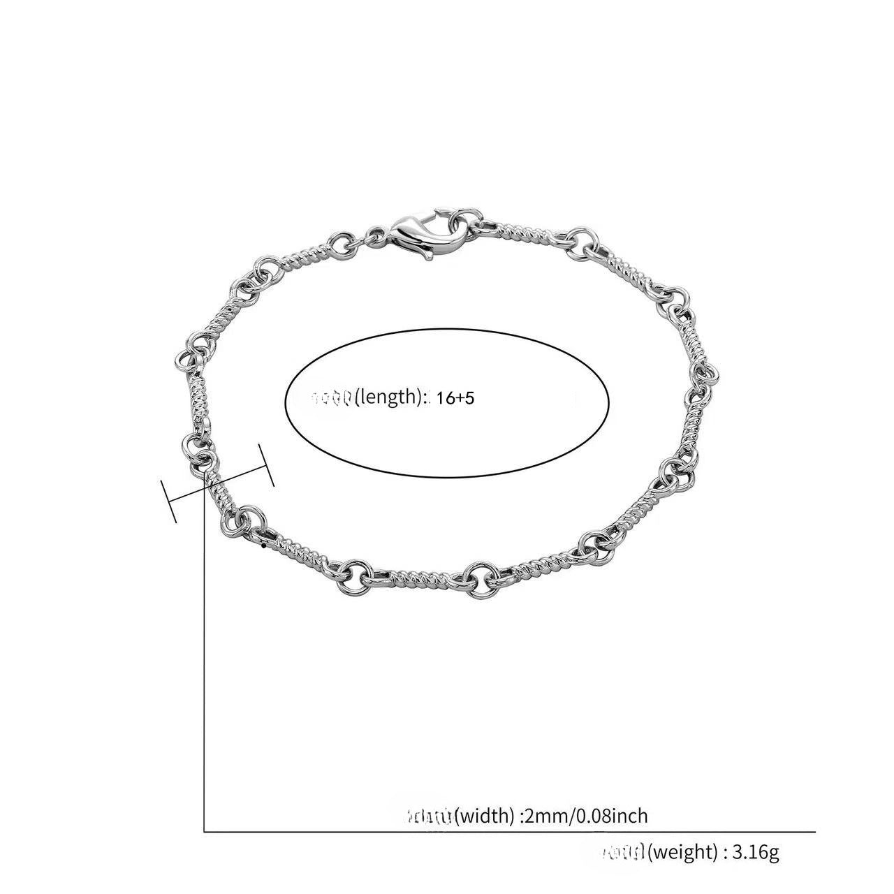 Planderful Jewelry Interlocking Bracelet Gold Plated Titanium Steel Luxury Design For Everyday Glamour