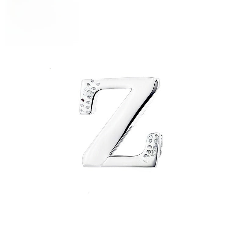 Glossy Letter Stainless Steel Pendant Necklace