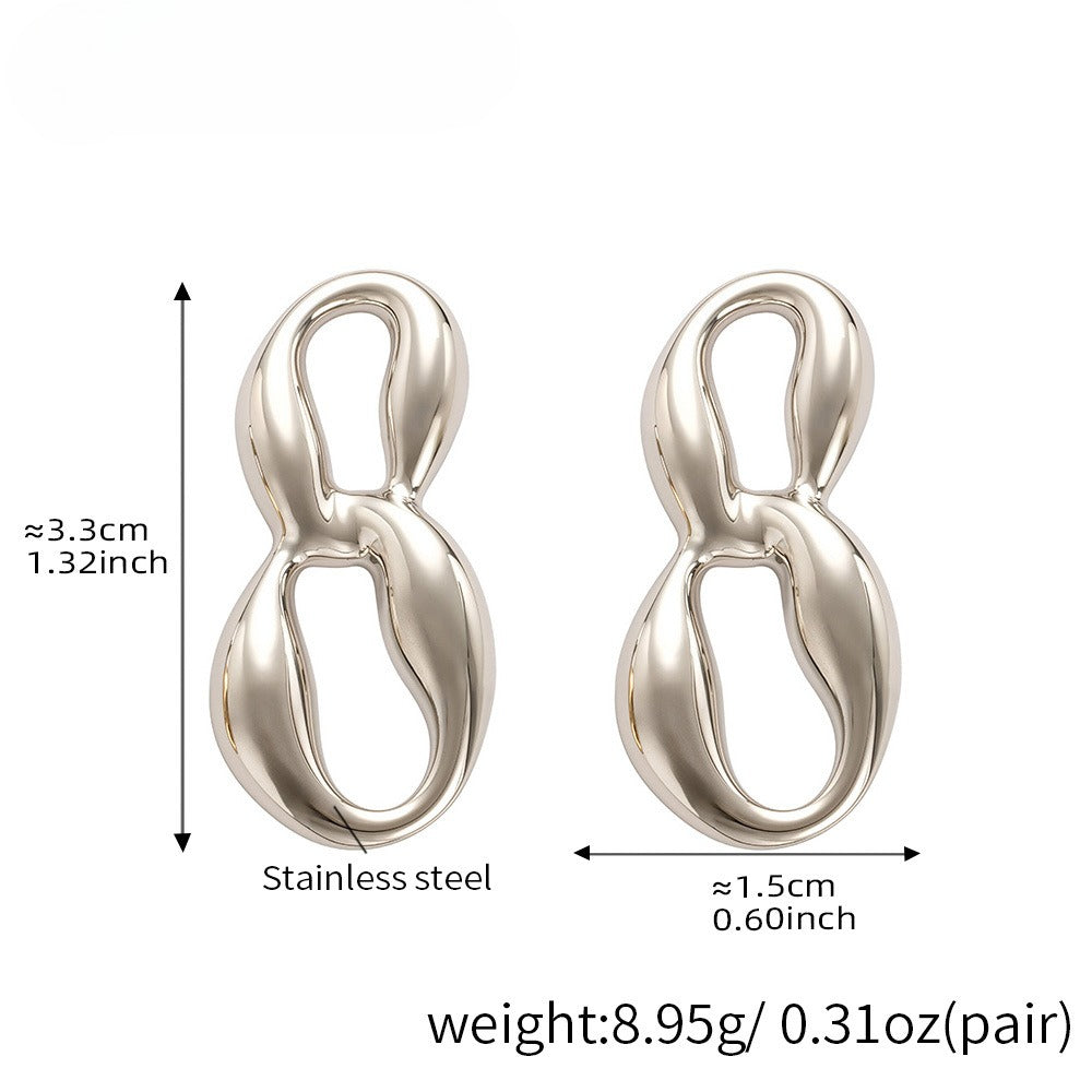 Planderful Pig Nose Earrings Gold Plated Steel Trendsetters