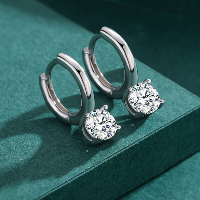 Planderful Everyday Genie Earrings – Versatile Minimalist Design with Shining Zircon