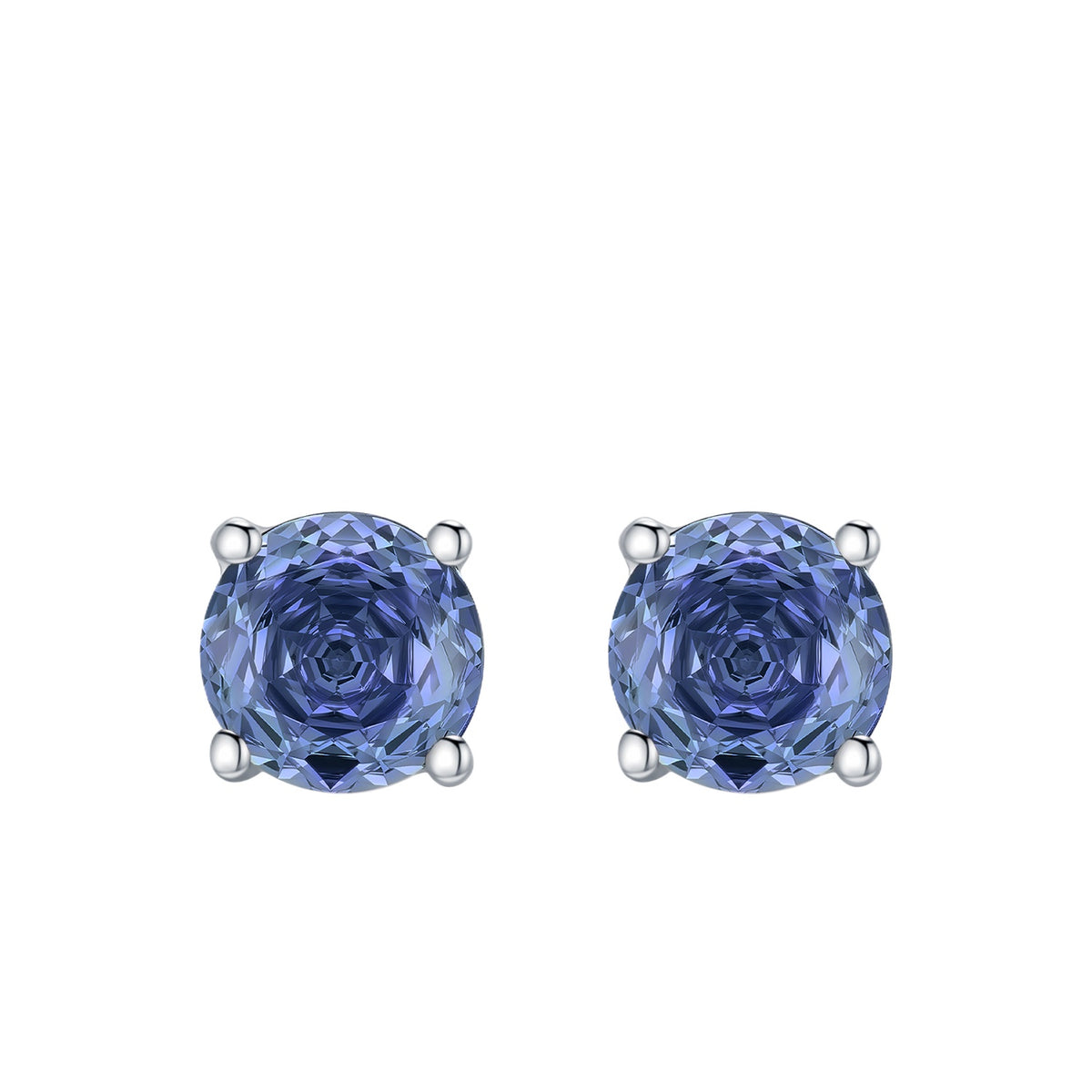 925 Sterling Silver Multicolor Rose-Cut Zircon Cartilage Stud