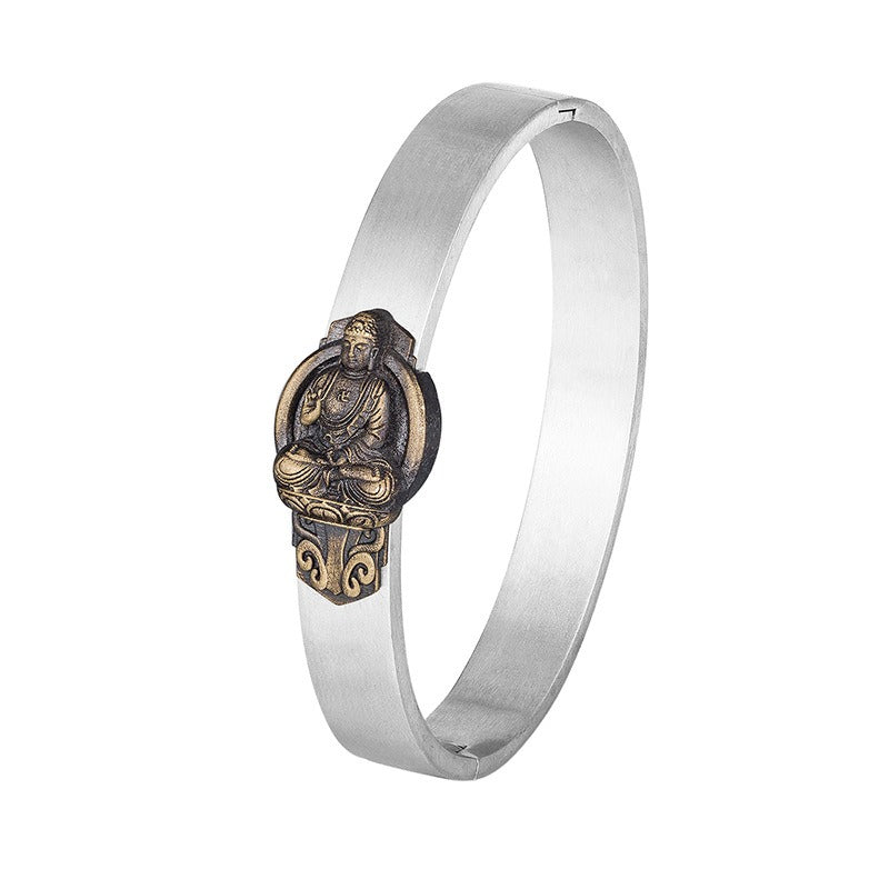 Steel Bracelet - Elegant Zodiac Saints Mantra Design For Everyday Wear Perfect Gift Idea