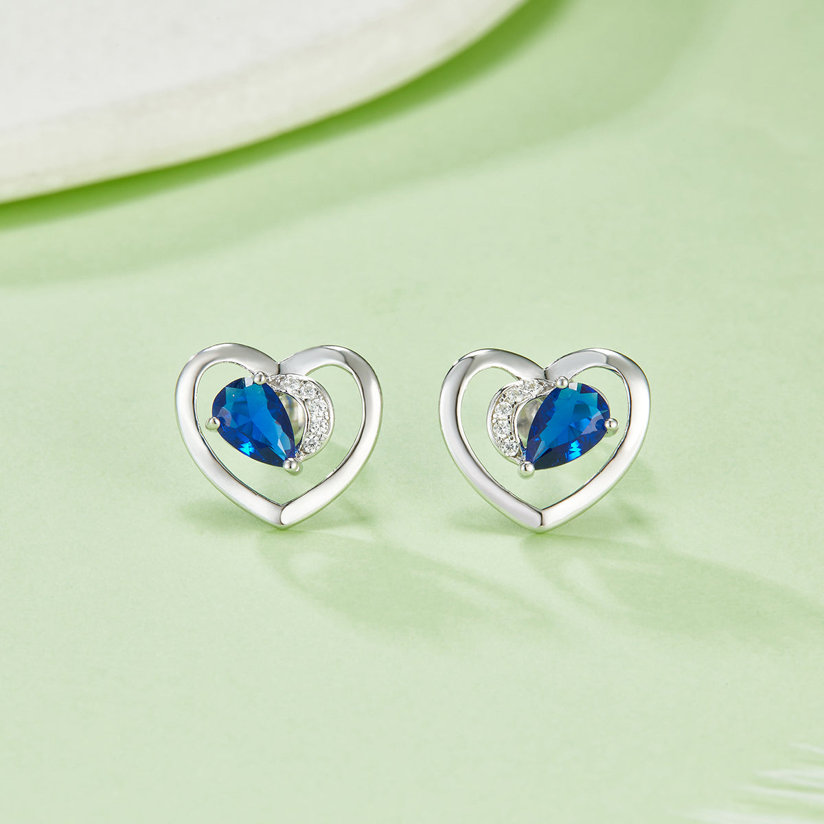 4 * 6MM Pear Shaped Colorful Lab Created Gemstone Earrings