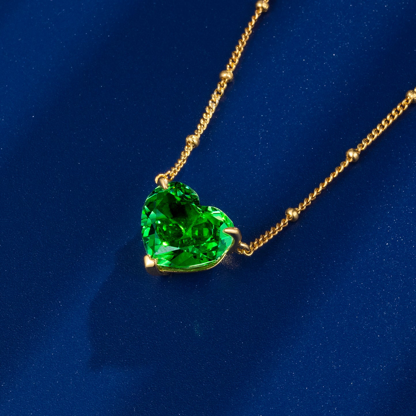 Heart Shaped Zircon Pendant Necklace S925 Silver Gold Plated By Planderful Gala Fireworks For Women Gift Ready