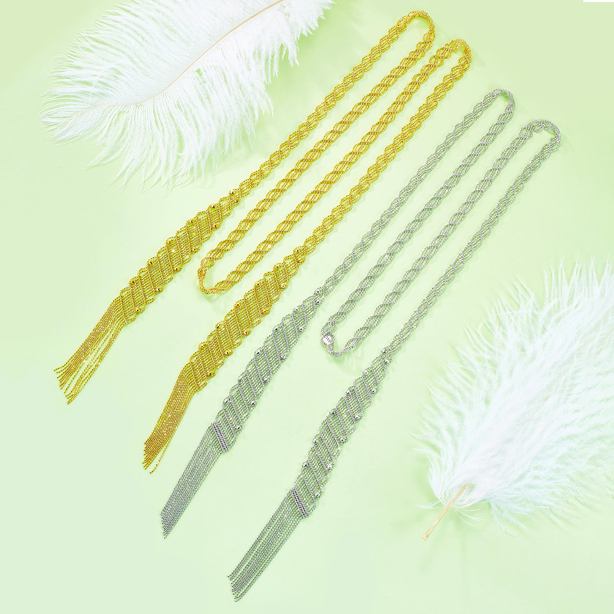 Planderful S925 Silver Plated Italian Lace Necklace Long 100cm For Elegant Women Vienna Verve