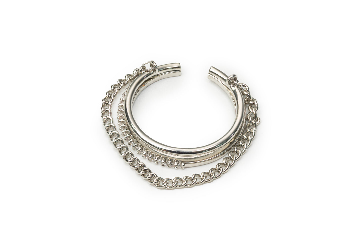 Layered Chain Shape Ring - Golden Ring for Women