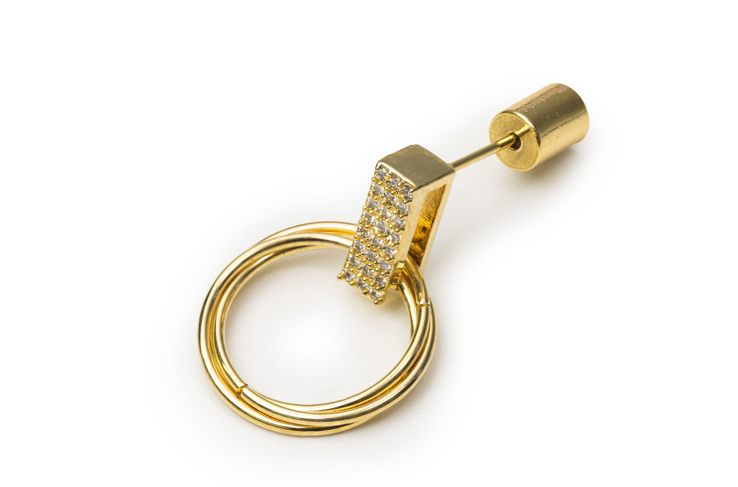 Planderful Golden Egyptian Round Drop Earrings - Golden Drop Earrings for Women