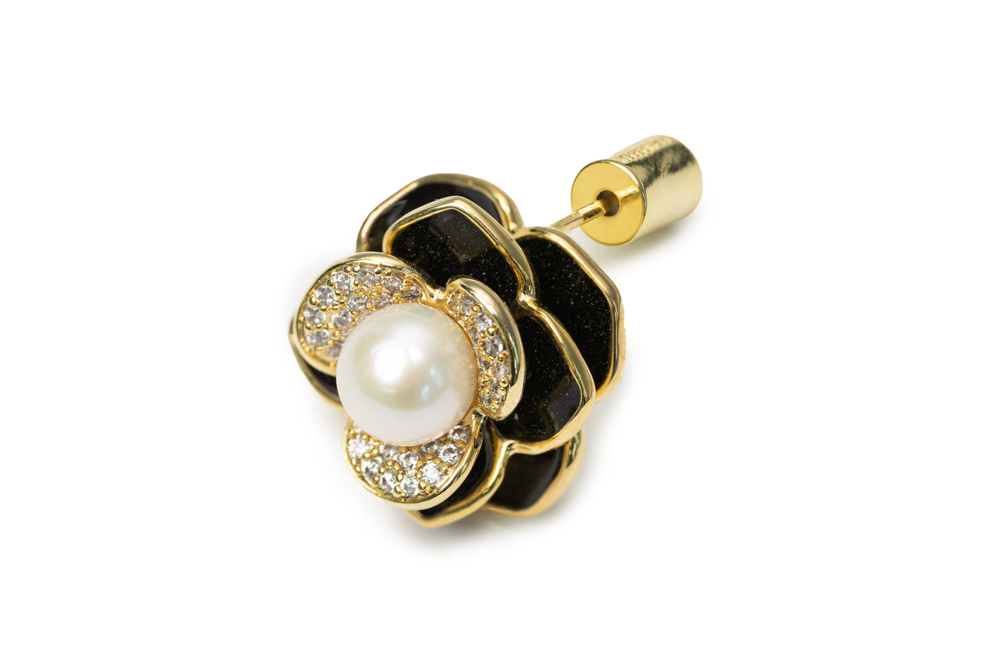 Triple Layers Flower Studs