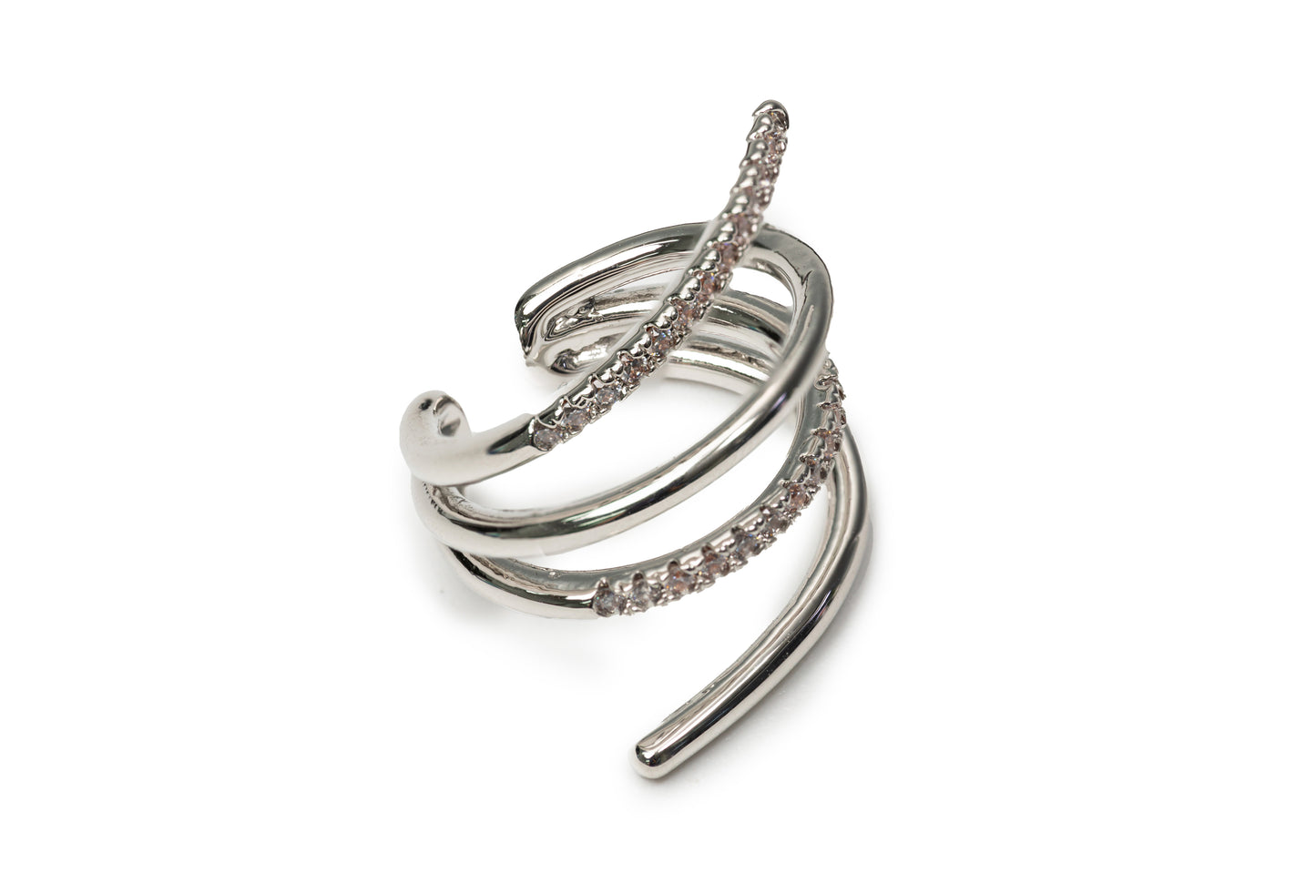 Silver Sparkle Ear Clip (Only One Not In Pair)