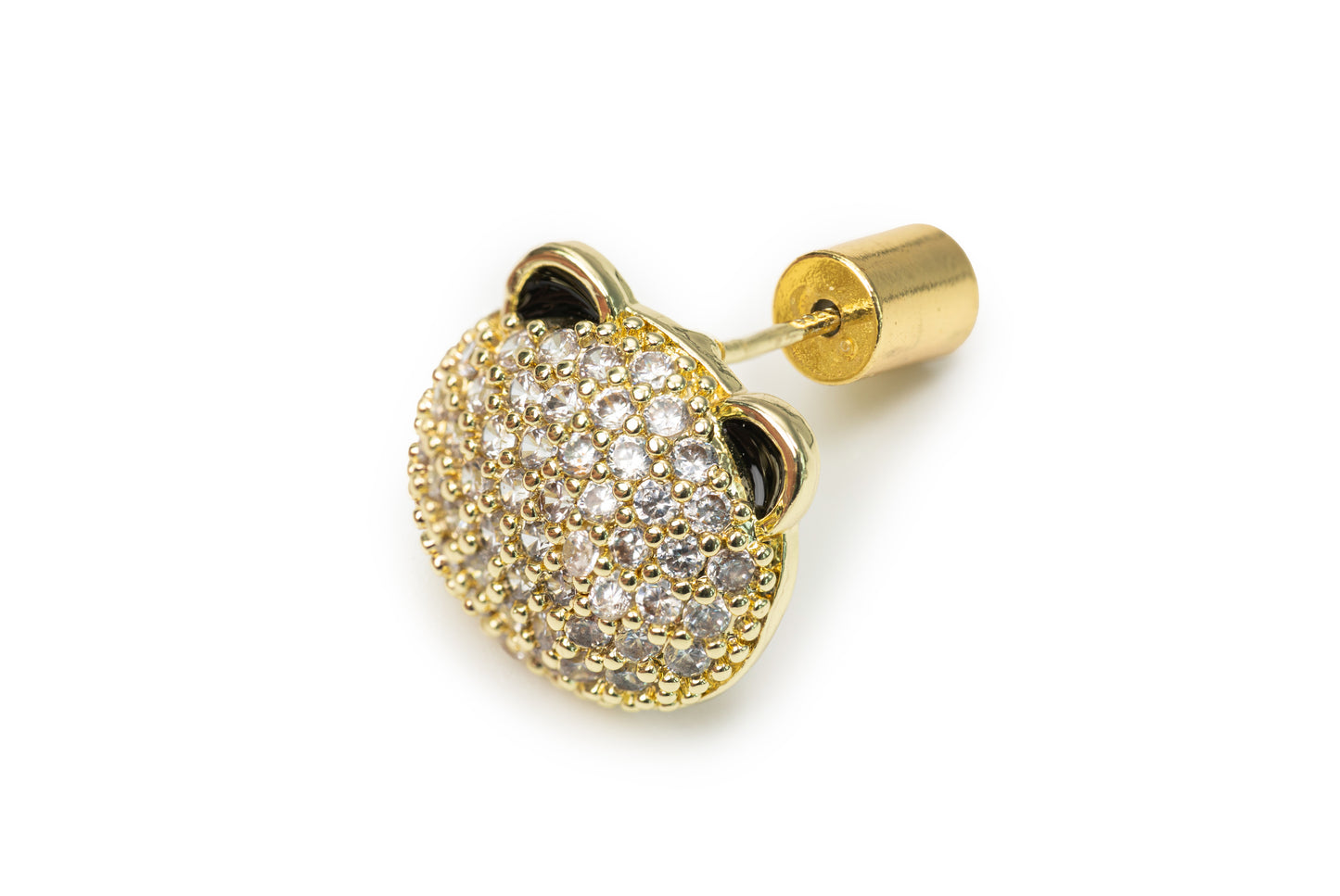 Planderful Panda Panda Studs - Golden Studs for Women