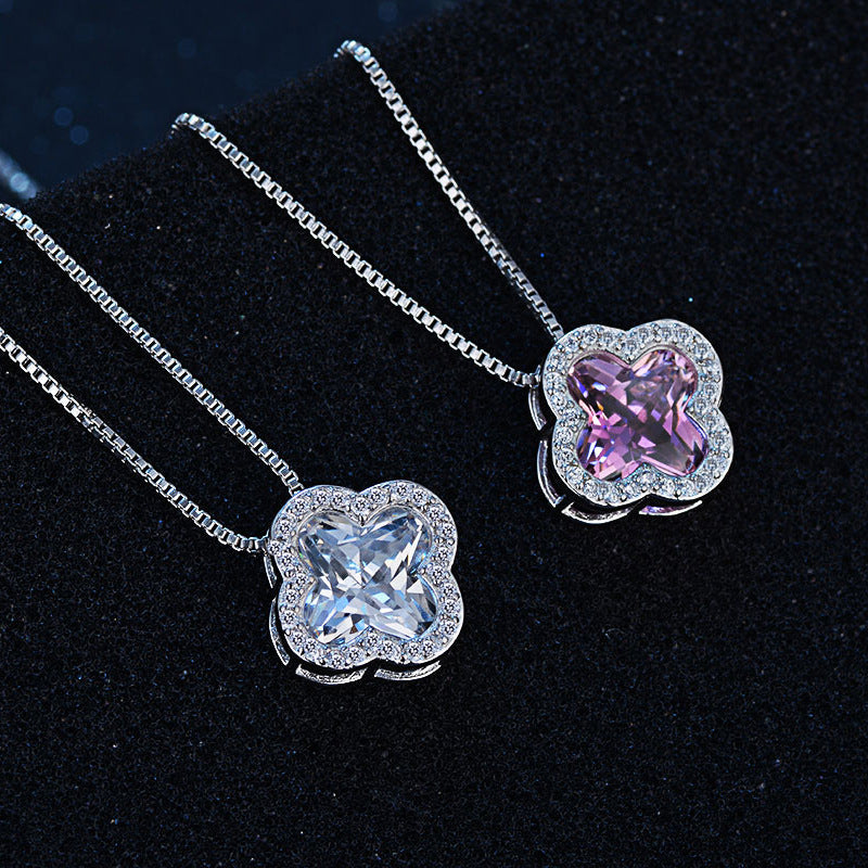 (Pendant Only) Lucky Clover Silver Pendant for Women