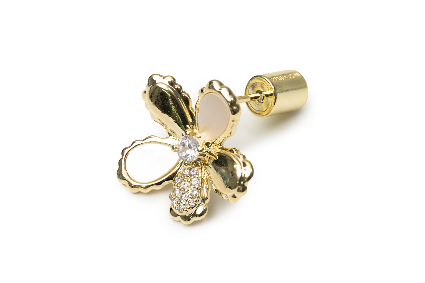 Planderful Golden Daisy Studs - Golden Studs for Women